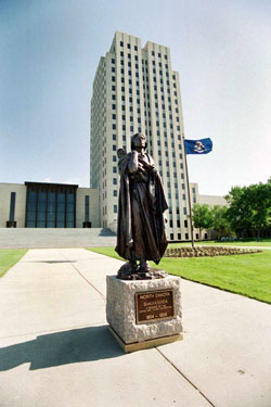 Sakakawea Statue Replica and Capitol