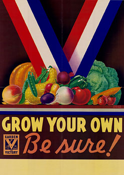 Grow Your Own Victory Garden Poster