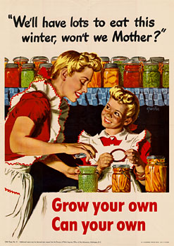 Grow your own, can your own, World War 1 poster