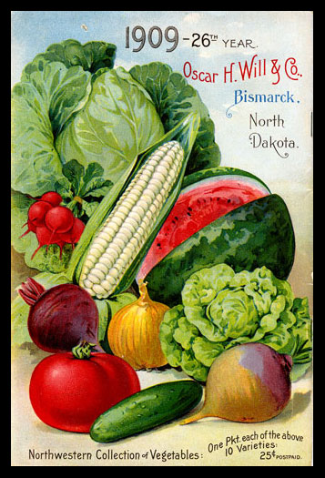 1909 Will's Seed Company Catalog Back Cover