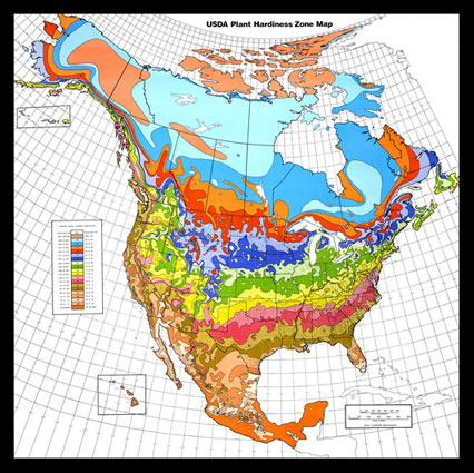 North American Plant Hardiness Zone Map