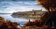 De Trobriand Painting of Fort Berthold