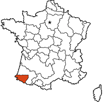 Béarn provincial map