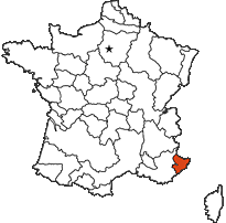 Comte de Nice provincial map