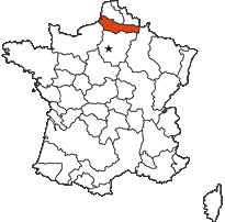 Picardie provincial map