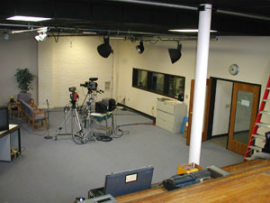 basement tv studio after rehab
