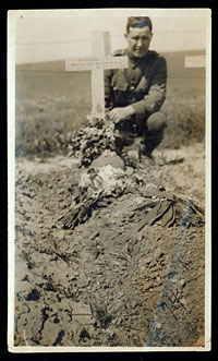 grave of Pvt Raymond Stake