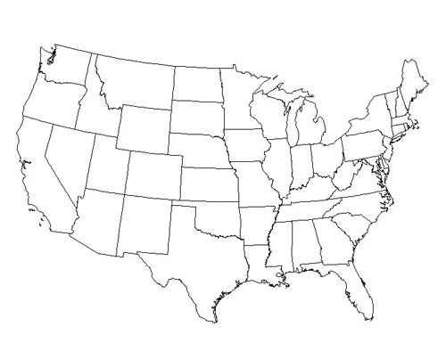 map of the United States