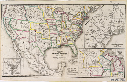 Map Of Us States With Major Cities. The map measures 12 by 18 ½