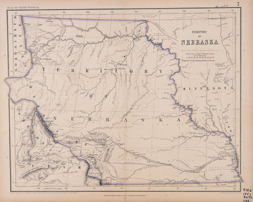 Nebraska Territory Map