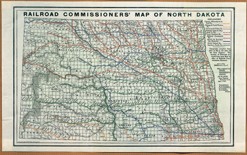 Railroad Commissioner's Map