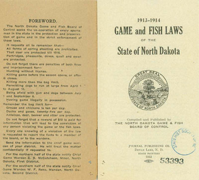 Game and Fish Laws 1913