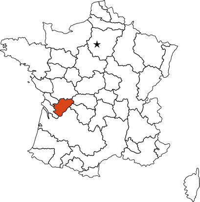 Angoumois provincial map