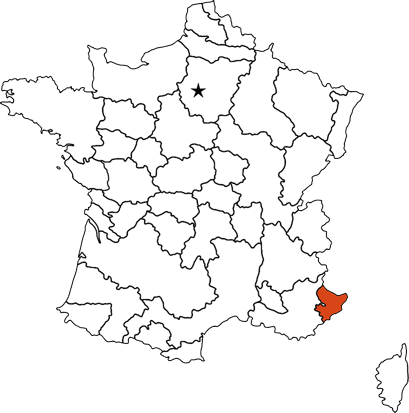 Comte de Nice provincial map