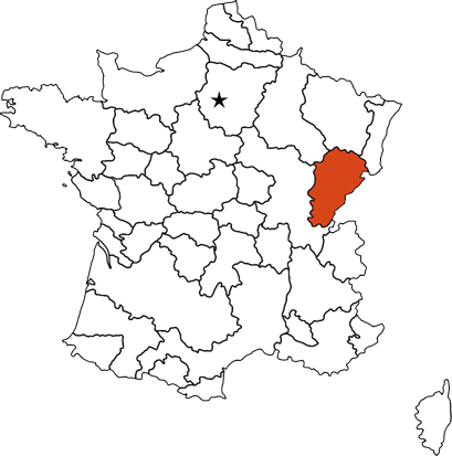 Franche-Comte provincial map