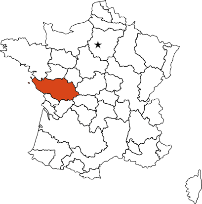 Poitou provincial map