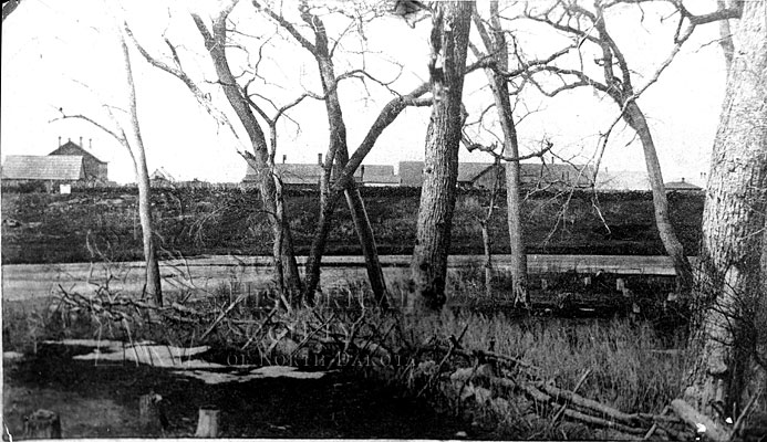 Fort Abercrombie, DT 1869, view from across the river