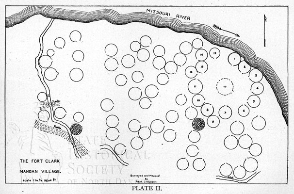 Fort Clark Plan Map 1908 Collections