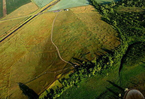 Ft Clark Aerial Photo early morning