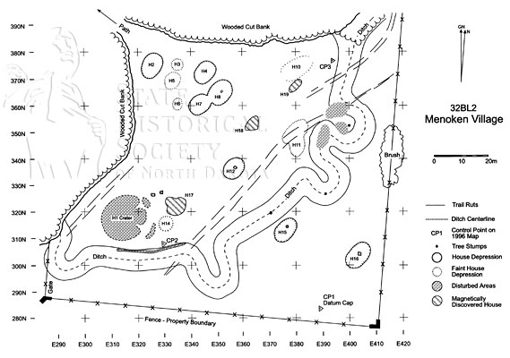 Menoken Village Site Map