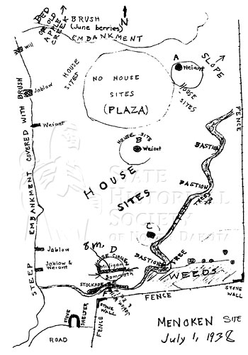 1938 Site Sketch Map