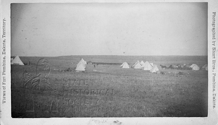 View of tents Fort Pembina, DT