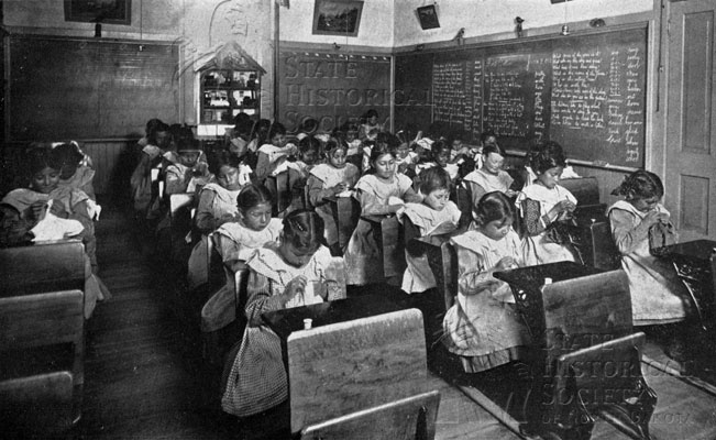 school classroom with primary students